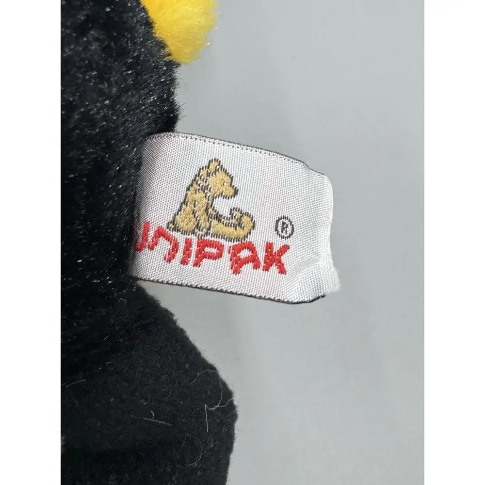 Unipak Bumblebee Yellow Black Striped Plush 8” Stuffed Animal